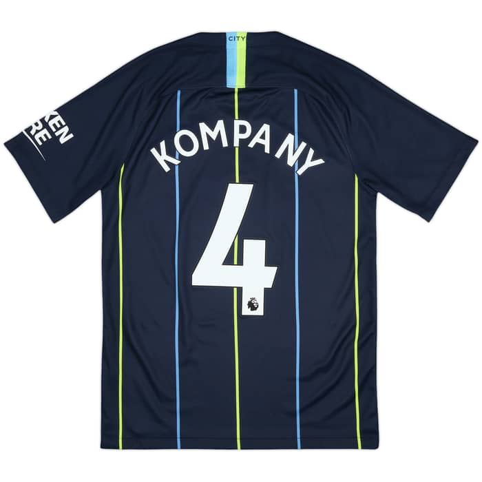 2018-19 Manchester City Away Shirt Kompany #4 - 10/10 - (S)