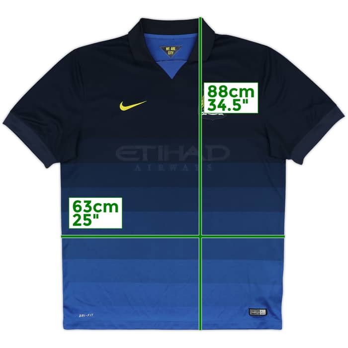2014-15 Manchester City Away Shirt - 3/10 - (XL)