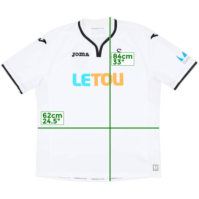 2017-18 Swansea Home Shirt - 8/10 - (3XL)