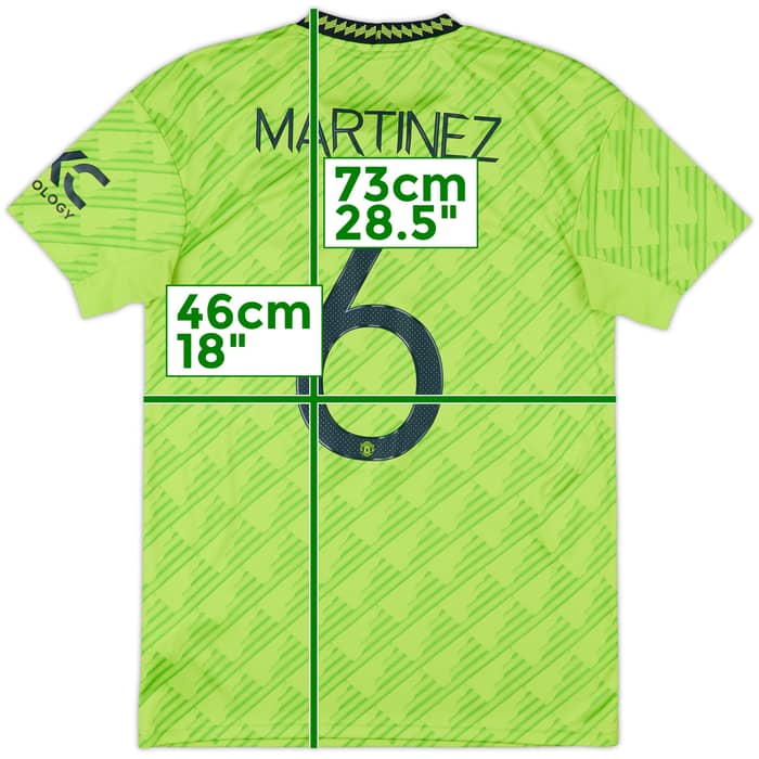 2022-23 Manchester United Third Shirt Martinez #6 - 10/10 - (S)