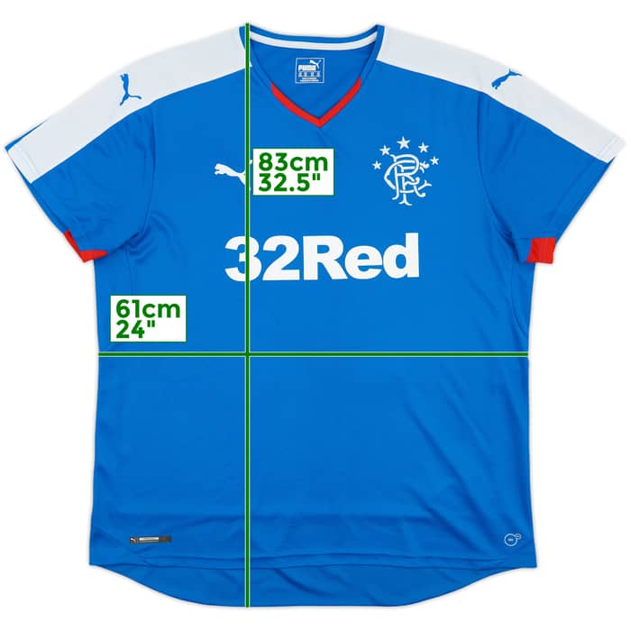 2015-16 Rangers Home Shirt - 8/10 - (XXL)