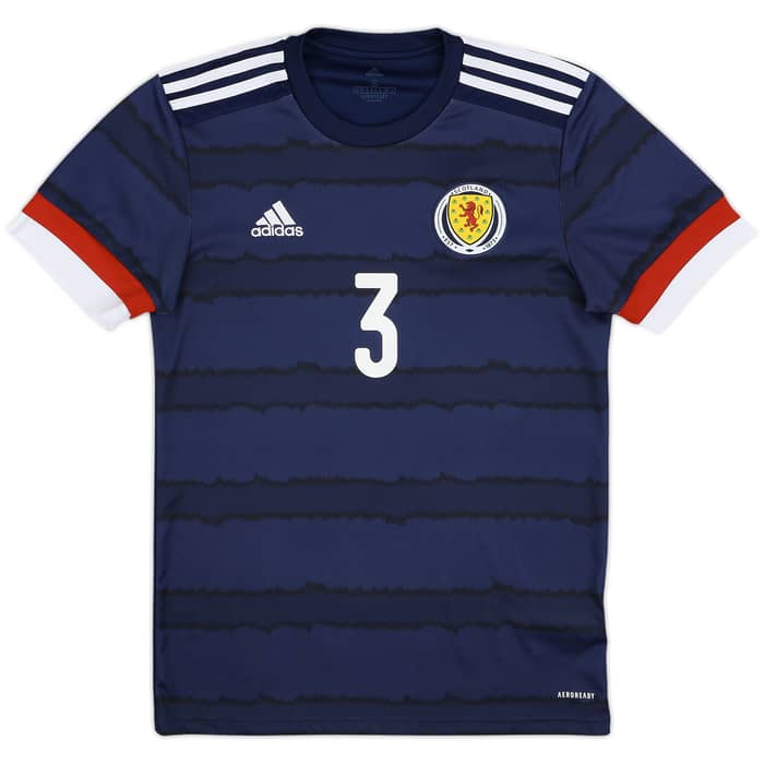 2020-22 Scotland Home Shirt Robertson #3 - 9/10 - (S)