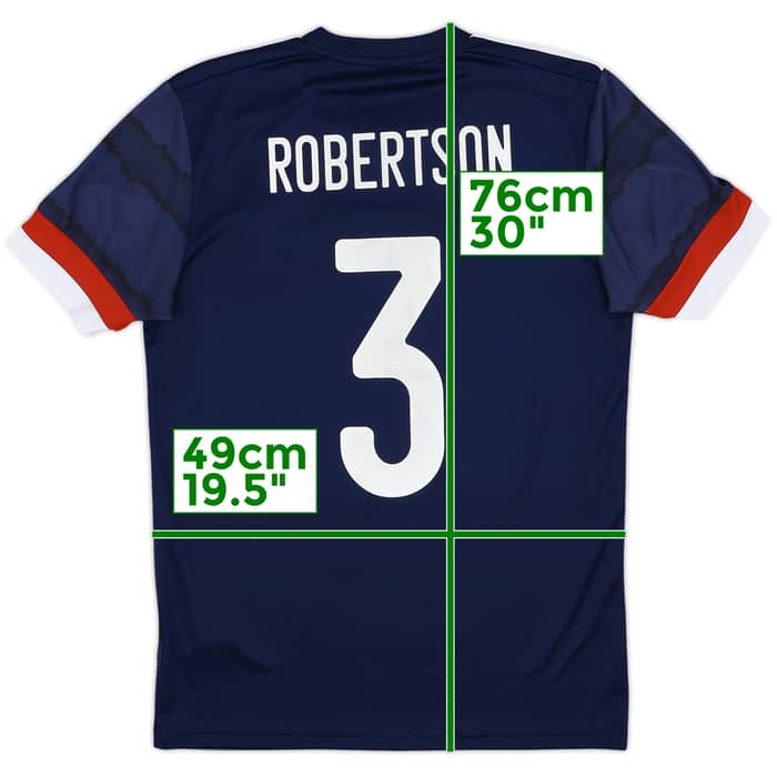 2020-22 Scotland Home Shirt Robertson #3 - 9/10 - (S)