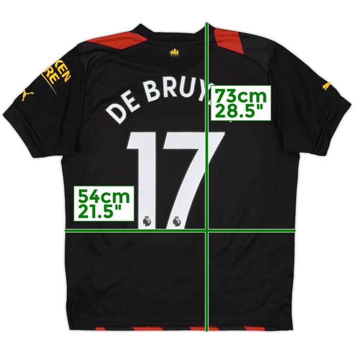 2022-23 Manchester City Away Shirt De Bruyne #17 - 10/10 - (L)