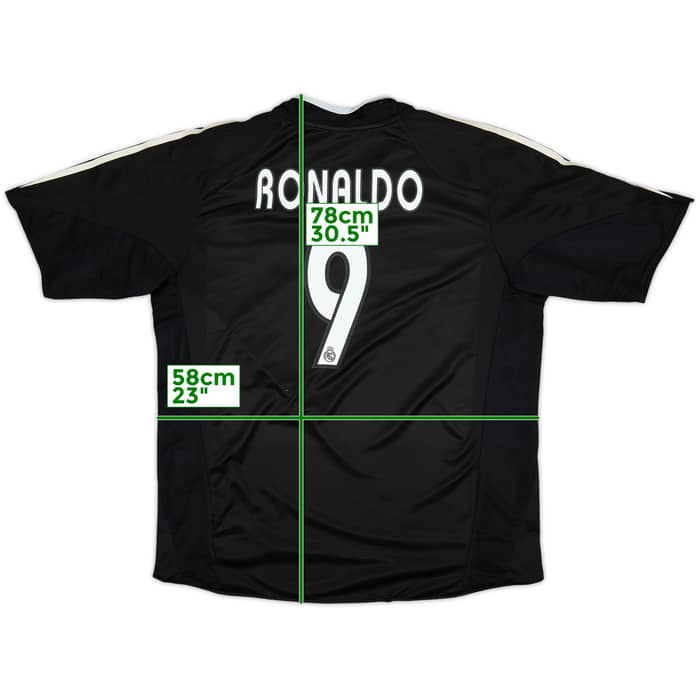 2004-05 Real Madrid Away Shirt Ronaldo #9 - 8/10 - (XL)