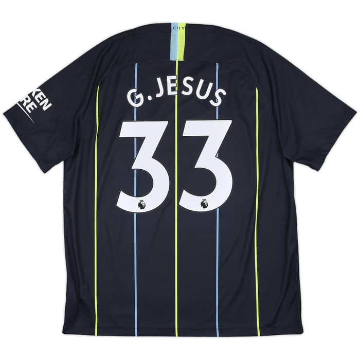2018-19 Manchester City Away Shirt G. Jesus #33 - 9/10 - (XL)