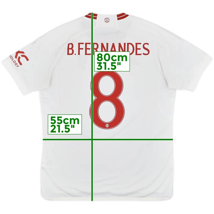 2023-24 Manchester United Third Shirt B.Fernandes #8 - 8/10 - (L)