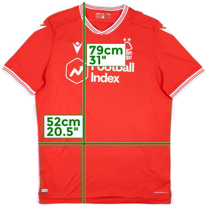 2020-21 Nottingham Forest Home Shirt - 9/10 - (XL)