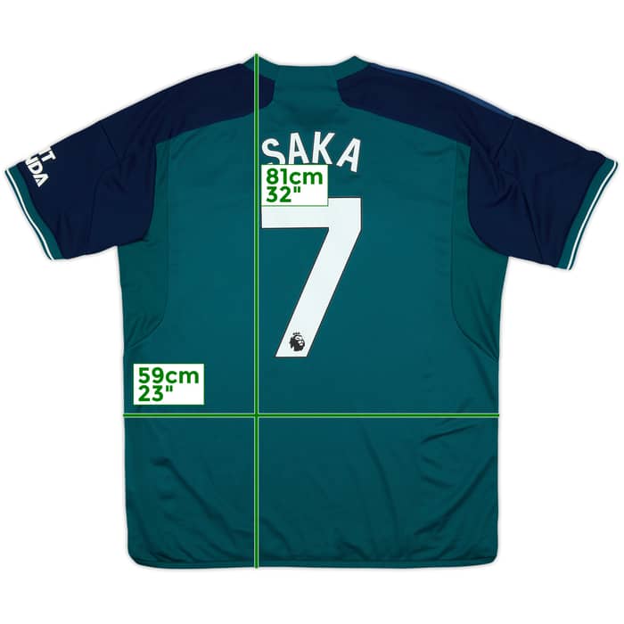 2023-24 Arsenal Third Shirt Saka #7 - 10/10 - (XL)