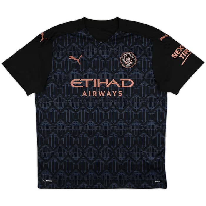 2022-23 Manchester City Away Shirt Stones #5 - 9/10 - (XL)