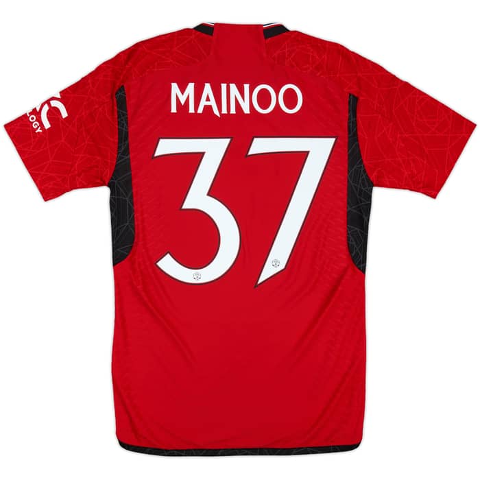 2023-24 Manchester United Authentic Home Shirt Mainoo #37 - 7/10 - (S)
