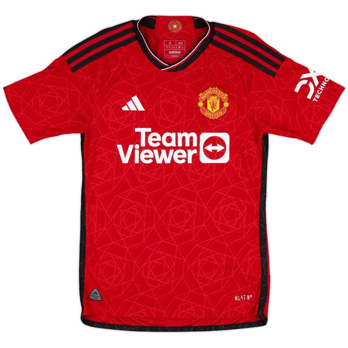 2023-24 Manchester United Authentic Home Shirt Mainoo #37 - 7/10 - (S)