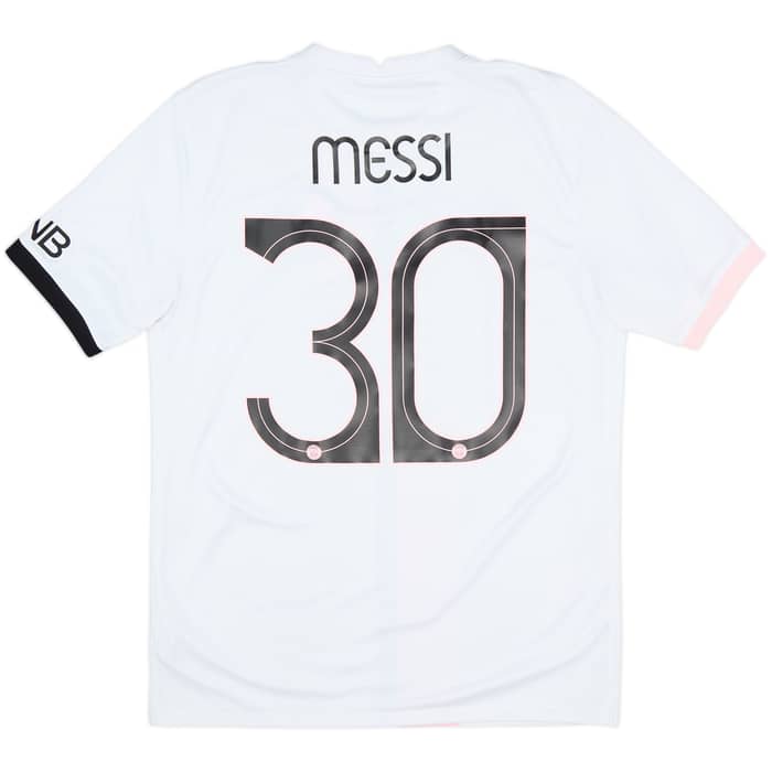2021-22 Paris Saint-Germain Away Shirt Messi #30 - 9/10 - (M)