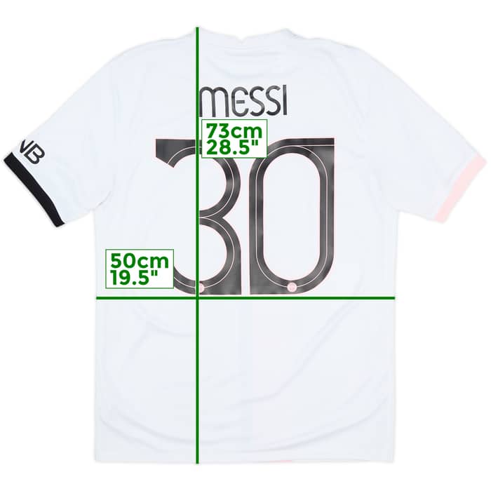 2021-22 Paris Saint-Germain Away Shirt Messi #30 - 9/10 - (M)