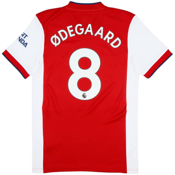 2021-22 Arsenal Home Shirt Odegaard #8 - 8/10 - (S)