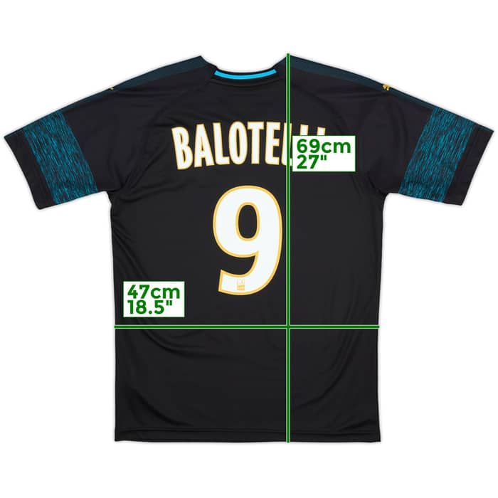 2018-19 Olympique Marseille Away Shirt Balotelli #9 - 10/10 - (S)