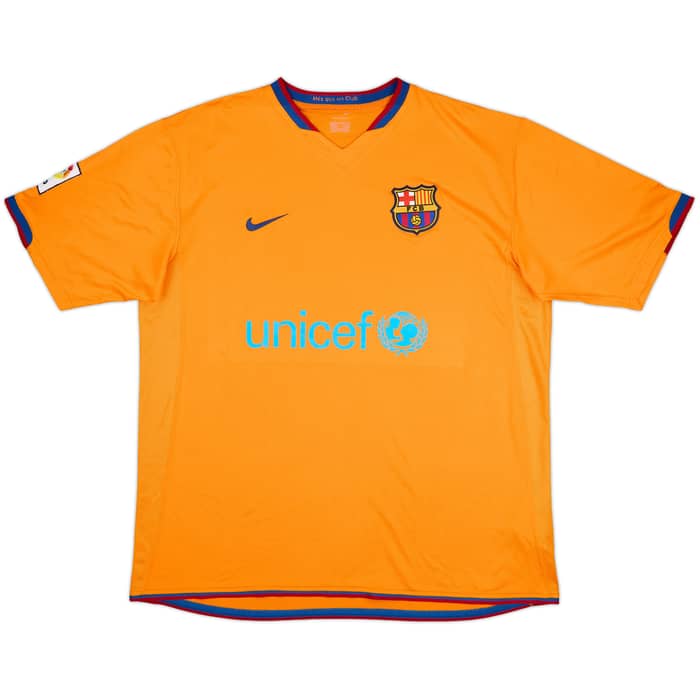 2006-08 Barcelona Away Shirt Ronaldinho #10 - 9/10 - (XL)
