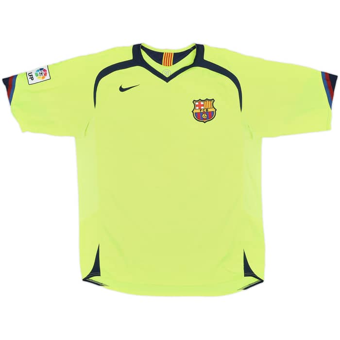 2005-06 Barcelona Away Shirt Ronaldinho #10 - 9/10 - (L)