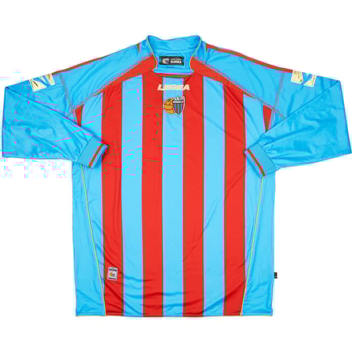 2007-08 Catania Home L/S Shirt - 9/10 - (XXL)