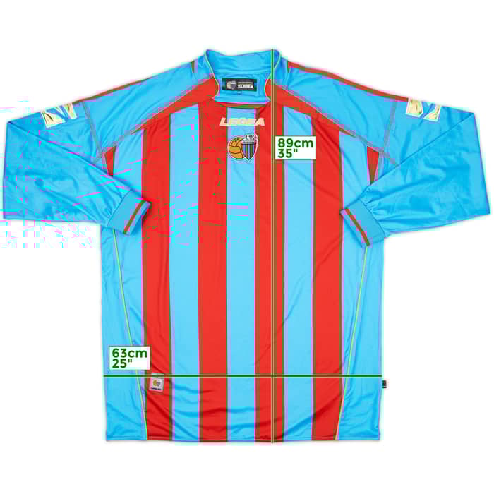 2007-08 Catania Home L/S Shirt - 9/10 - (XXL)
