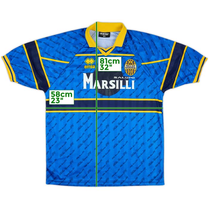 1998-99 Hellas Verona Match Issue Home Shirt #11