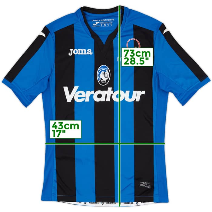 2017-18 Atalanta Home Shirt - 10/10 - (S)