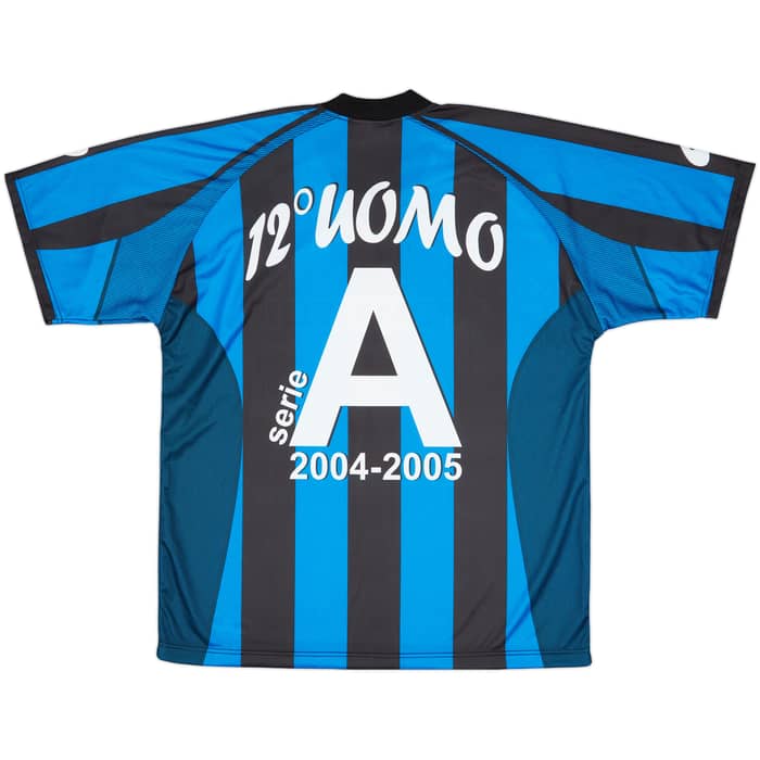 2004-05 Atalanta Basic '12 Uomo' Home Shirt - 8/10 - (XL)