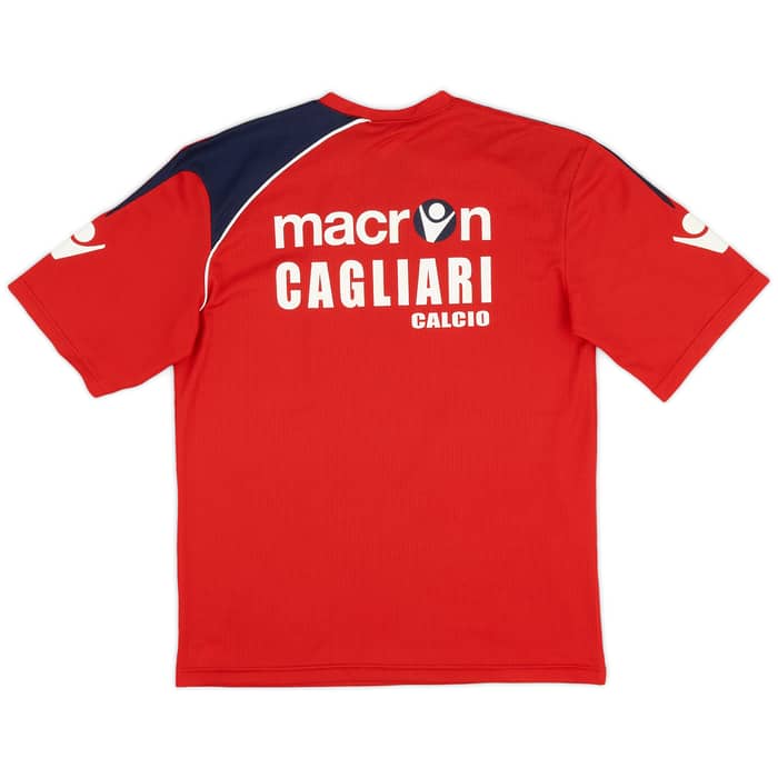 2010-11 Cagliari Macron Training Shirt - 8/10 - (S)