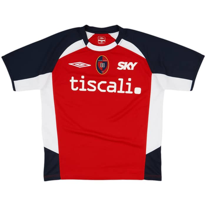 2007-08 Cagliari Umbro Training Shirt - 8/10 - (M)