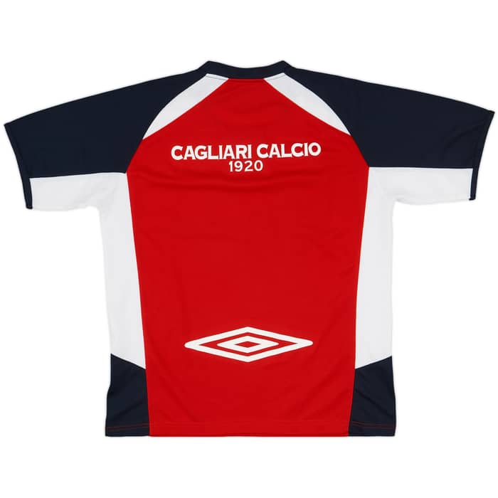 2007-08 Cagliari Umbro Training Shirt - 8/10 - (M)