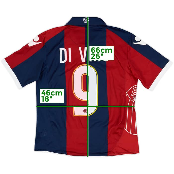 2010-11 Bologna Home Shirt Di Vaio #9 - 5/10 - (XL.Boys)