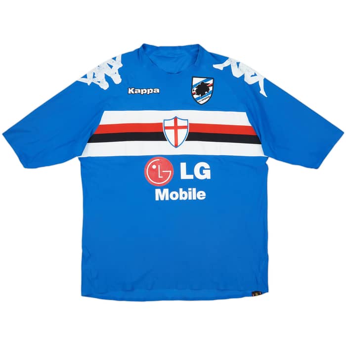 2005-07 Sampdoria Player Issue Coppa Italia Home Shirt - 5/10 - (XL)