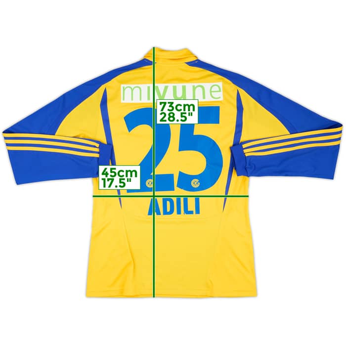 2010-12 Grasshoppers Match Issue Away L/S Shirt Adili #25