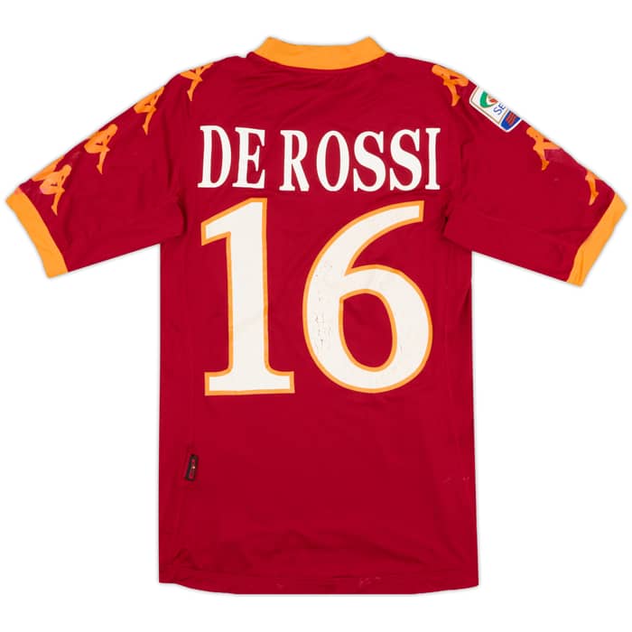 2010-11 Roma Home Shirt De Rossi #16 - 4/10 - (XS)