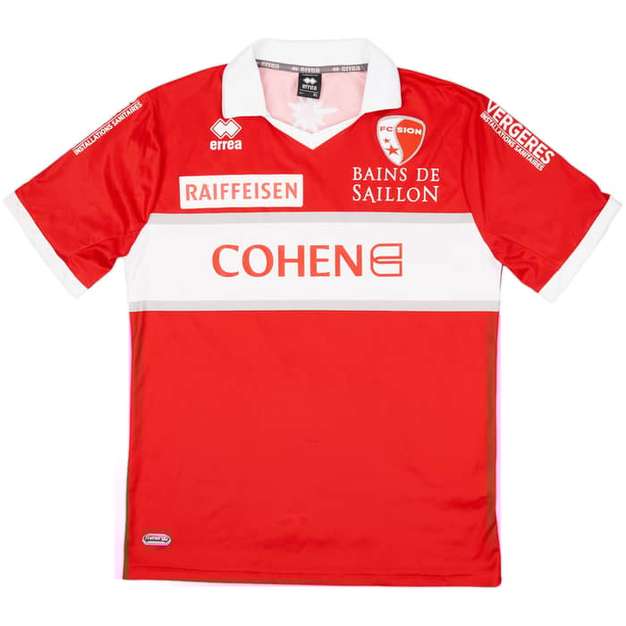 2013-14 FC Sion Away Shirt Bakrac #4 - 7/10 - (XL)