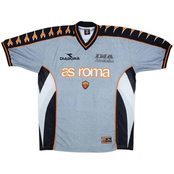 1999-00 Roma Diadora Training Shirt - 7/10 - (XL)