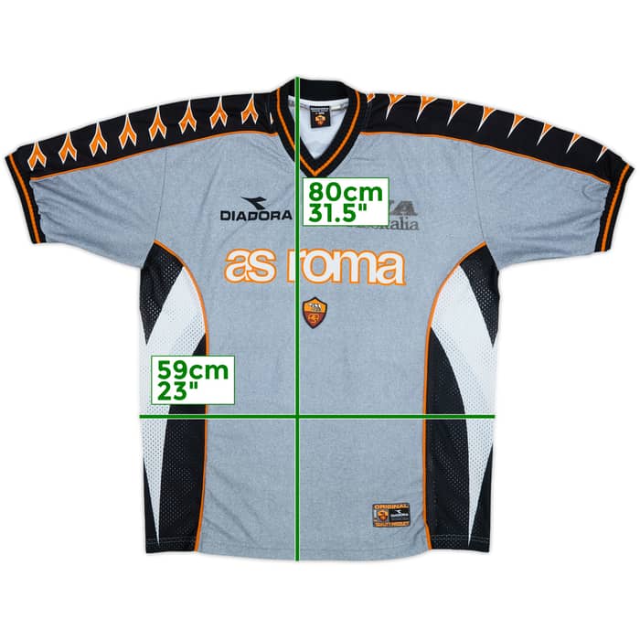 1999-00 Roma Diadora Training Shirt - 7/10 - (XL)