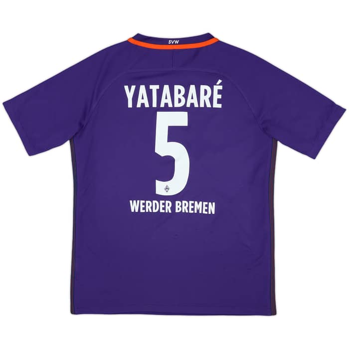 2016-17 Werder Bremen Away Shirt & Shorts Yatabare #5 - 9/10 - (XL.Boys)