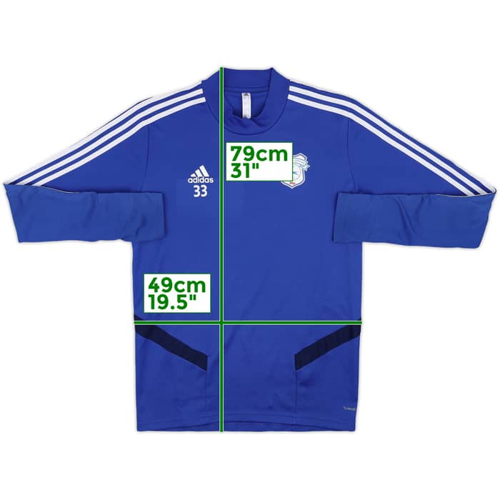 2019-20 Cardiff City Player Issue adidas Sweat Top #33 - 8/10 - (M)