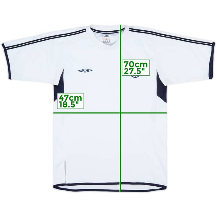 2001-02 England Umbro Training Shirt - 7/10 - (S)