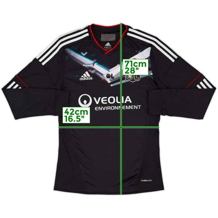 2012-13 Lyon Third L/S Shirt - 6/10 - (S)