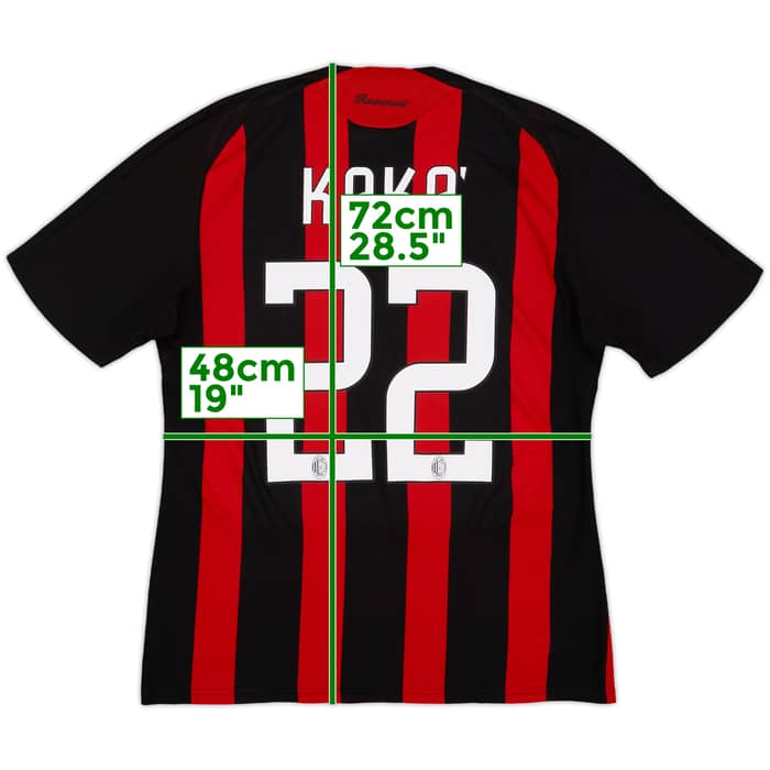 2008-09 AC Milan Home Shirt Kaka #22 - 6/10 - (M)