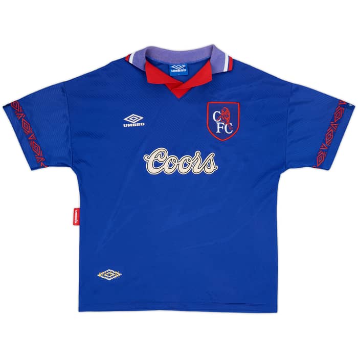 1994-95 Chelsea Home Shirt Hoddle #20 - 8/10 - (L)