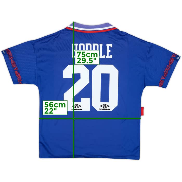 1994-95 Chelsea Home Shirt Hoddle #20 - 8/10 - (L)