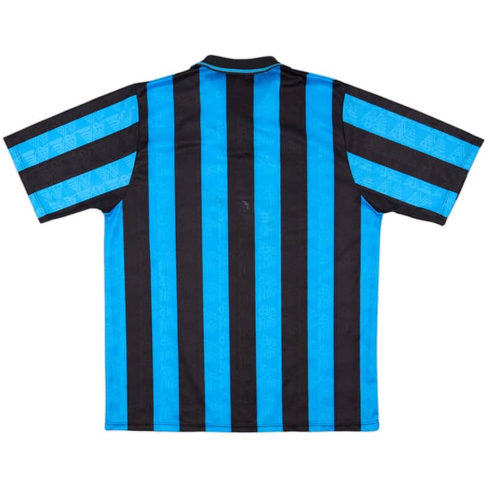 1991-92 Inter Milan Home Shirt - 8/10 - (L)
