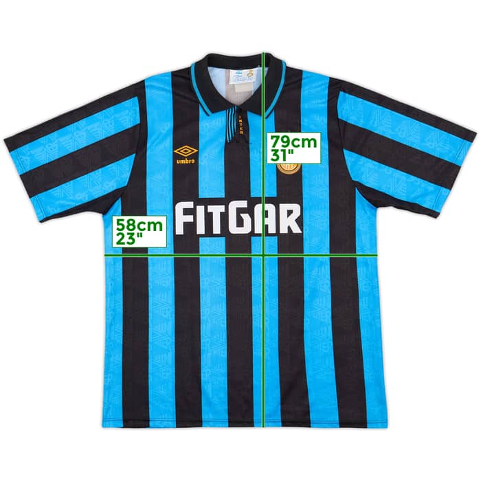 1991-92 Inter Milan Home Shirt - 8/10 - (L)