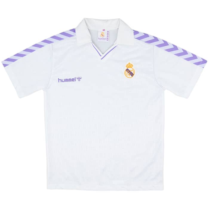 1986-88 Real Madrid Home Shirt - 9/10 - (XL)