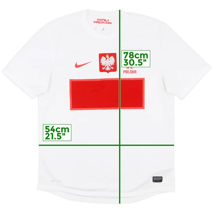 2012-13 Poland Home Shirt - 8/10 - (L)