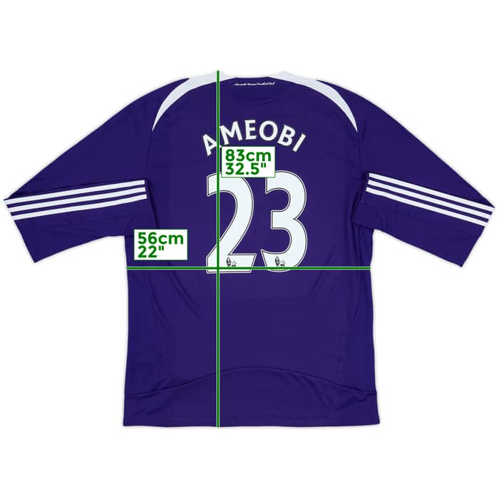 2008-09 Newcastle Away L/S Shirt Ameobi #23 - 8/10 - (XL)