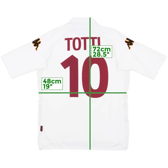2000-01 Roma Away Shirt Totti #10 - 8/10 - (XL)